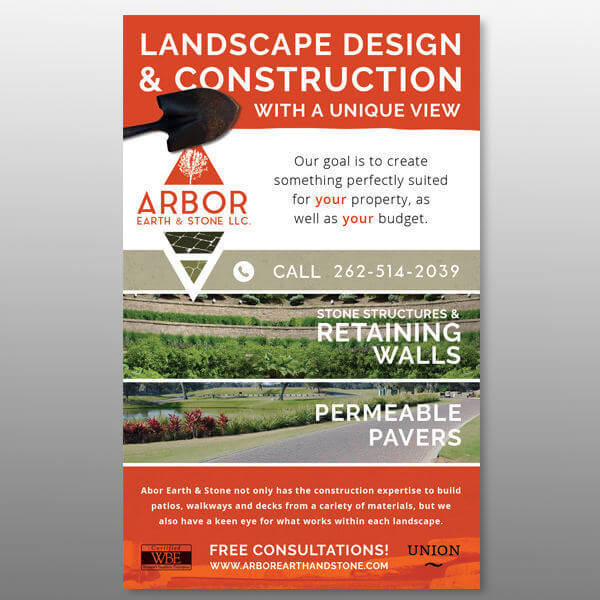 Arbor Earth & Stone Handout Back Color Handout Design