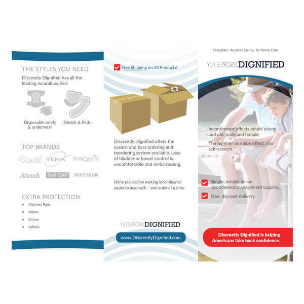 Discreetly Dignified Tri-Fold Brochure Tri-Fold Design