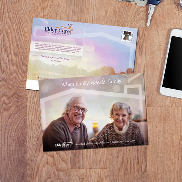 Elder Care Cottages Direct Mailer - Front Milwaukee Graphic Design