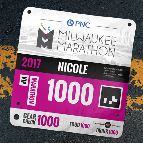 Runner Bibs for Milwaukee Marathon