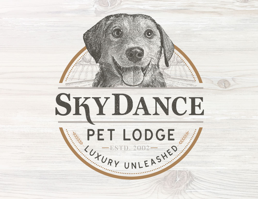 Skydance Pet Lodge Logo Design