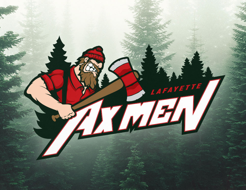 Lafayette Ax Men Logo Design - Indiana Baseball Team Branding