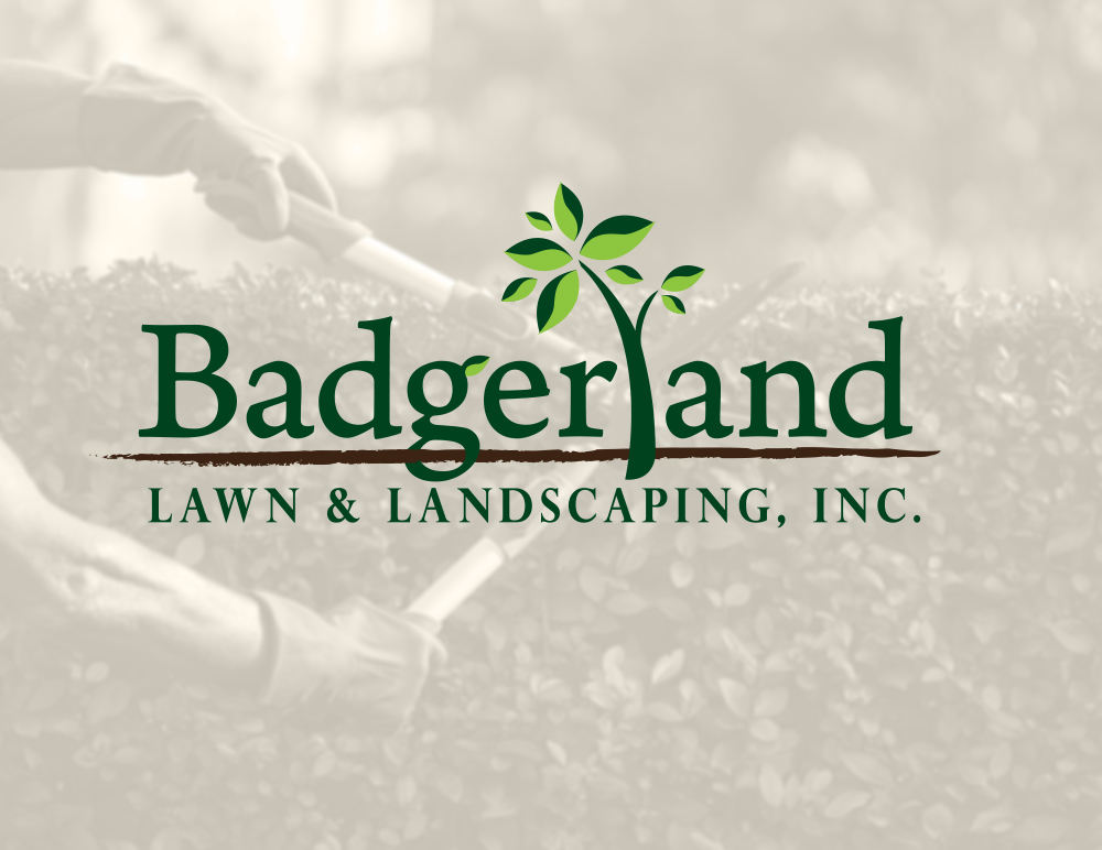 Badgerland Landscaping Logo Design - Lawn Care in Waukesha, WI