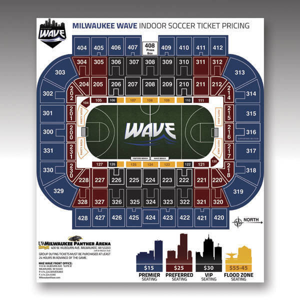 Milwaukee Wave Pocket Schedule Custom Schedule Design Waukesha