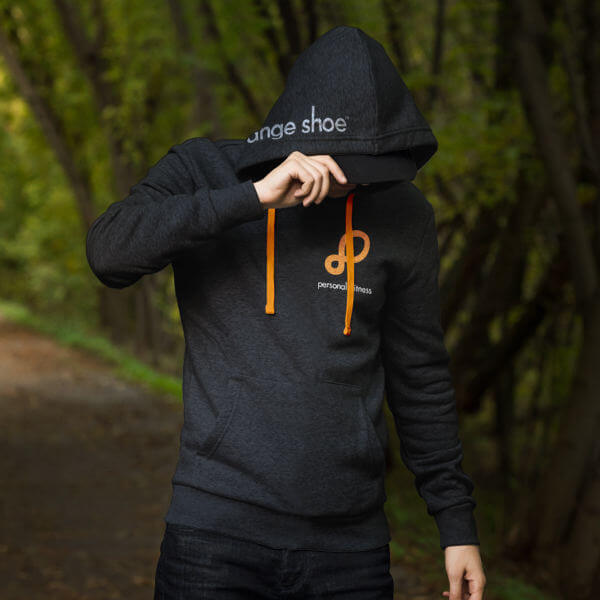 Orange Shoe Personal Fitness Training Hoodie Orange Shoe Hoodie