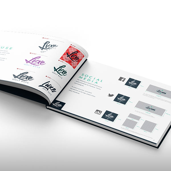 Luxe Golf Bays Brand Guideline Book 2nd Alternate