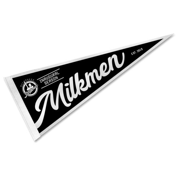 Alternate Milwaukee Milkmen Baseball Team Pennant Milwaukee Milkmen Baseball Team Pennant Alternate