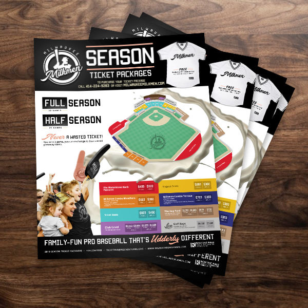 Alternate Milwaukee Milkmen Ticket Sell Sheets Milwaukee Milkmen Ticket Sell Sheets Alternate