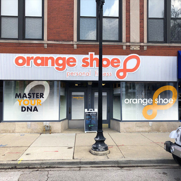 Orange Shoe Window Display 3