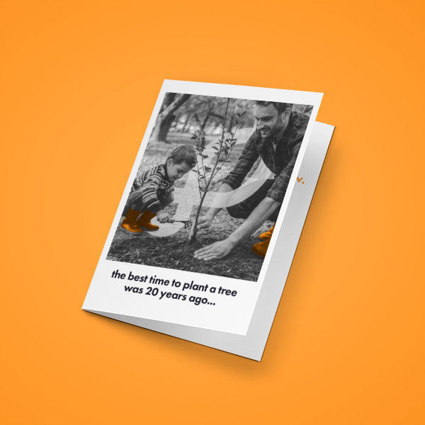 Orange Shoe Advertising Card 2