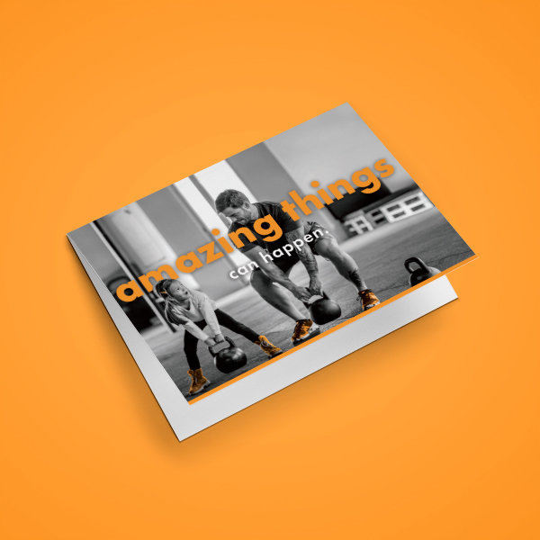 Orange Shoe Advertising Card 4