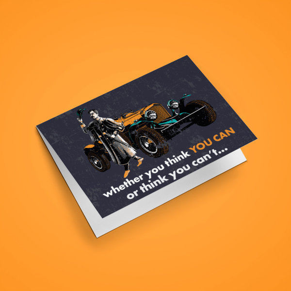 Orange Shoe Advertising Card 5