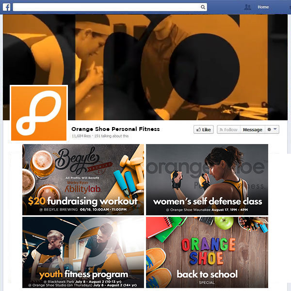 Facebook Page Design for Orange Shoe Orange Shoe Facbook Page Design