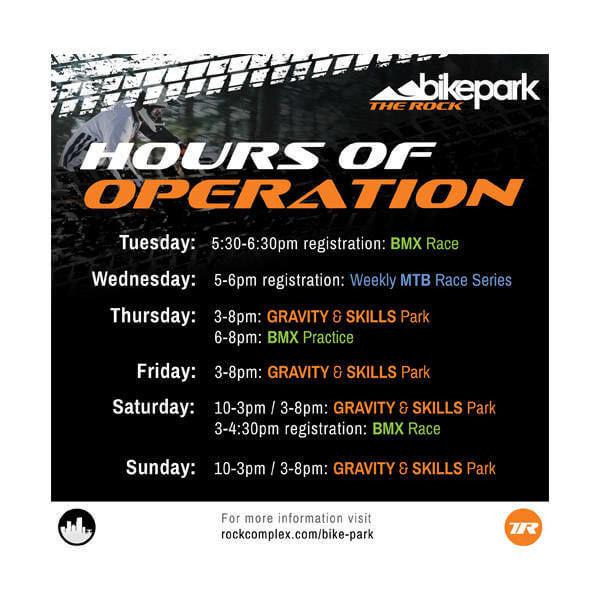 Rock Bike Hours Sign