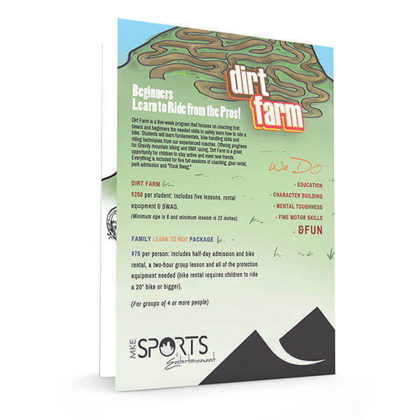 Rock Bike Park Activity Book - Back Custom Milwaukee Book Design