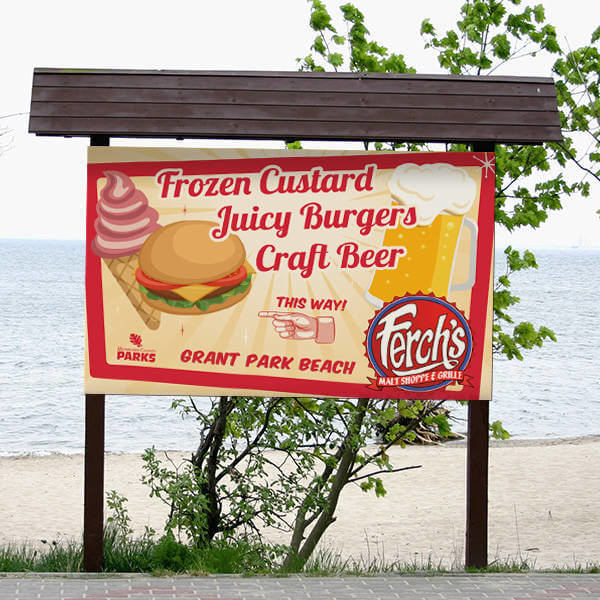 Ferch's Malt Shoppe & Grille Outdoor Sign