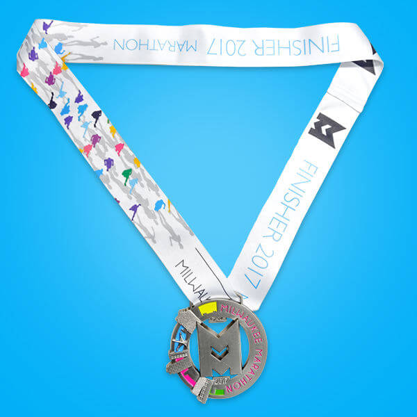Finisher Medal Fabric for the Milwaukee Marathon