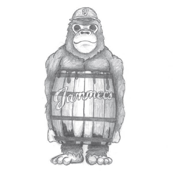 Jamestown Jammers Mascot - Front
