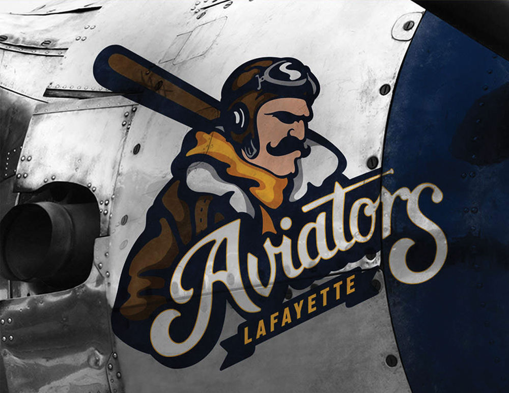 Lafayette Aviators Logo Design - Indiana Baseball Team