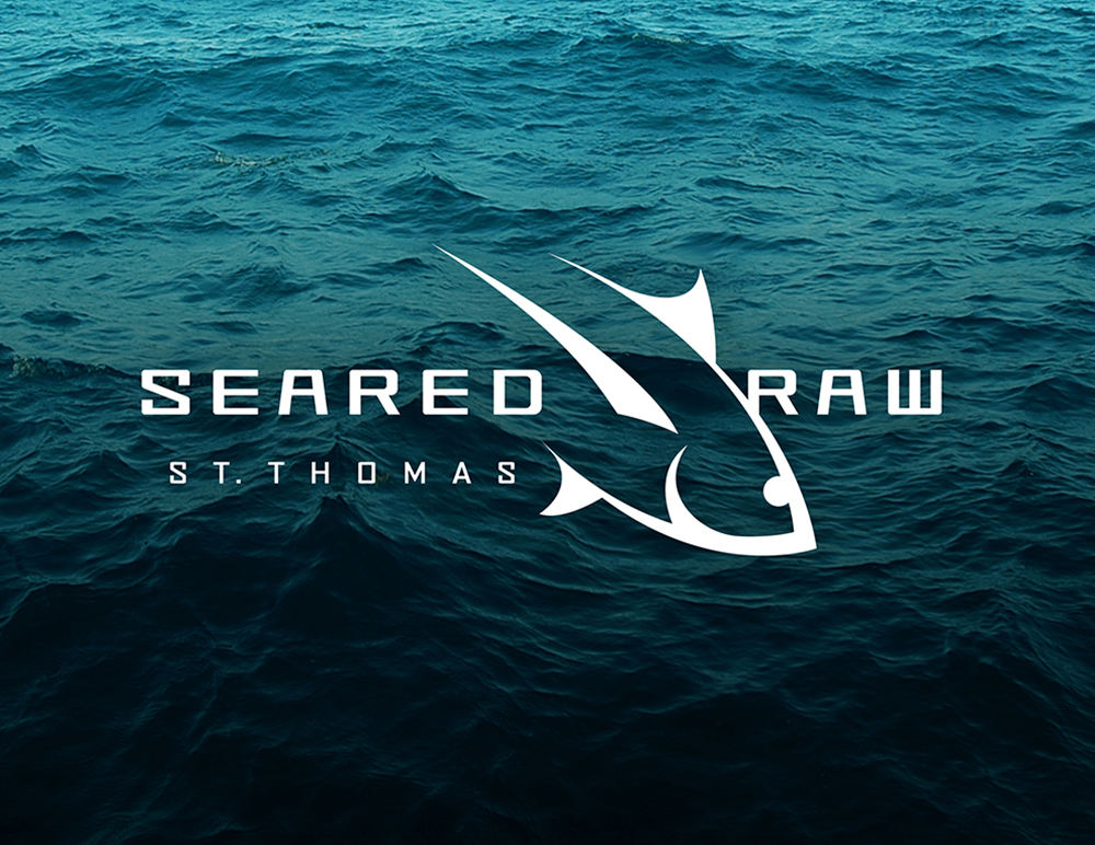 Seared Raw Logo Design - Charter Company in St. Thomas