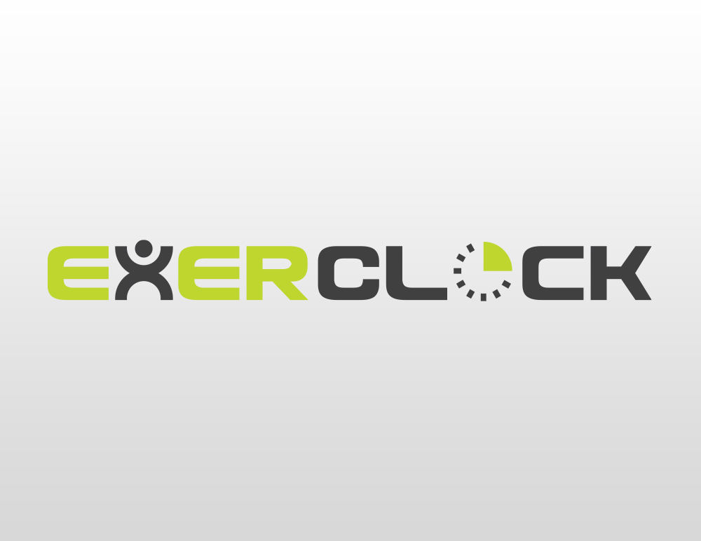 ExerClock Logo Design - Corporate Wellness Program Branding