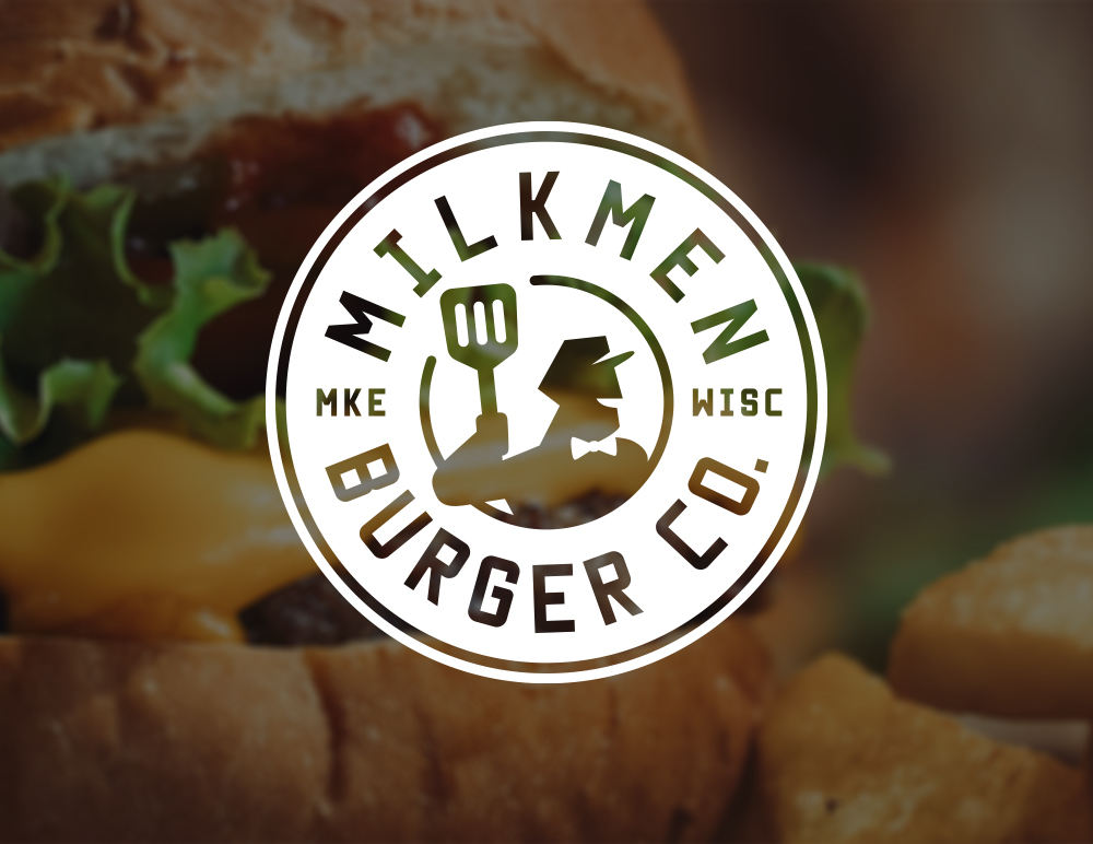 Milkman Burger Logo Design