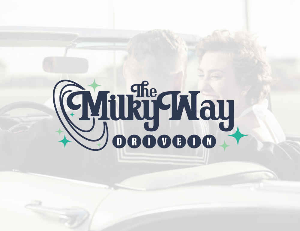 Milky Way Drive In Logo Design
