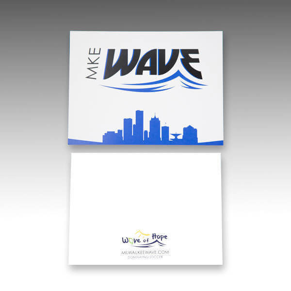 Milwaukee Wave Card - Back Graphic Card Design