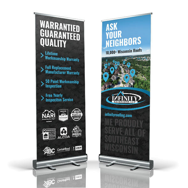 Tradeshow Banners for Infinity Exteriors, LLC Infinity Exteriors, LLC Tradeshow Banners